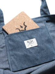 Weekend Tote Bag ᛝ Washed Blue