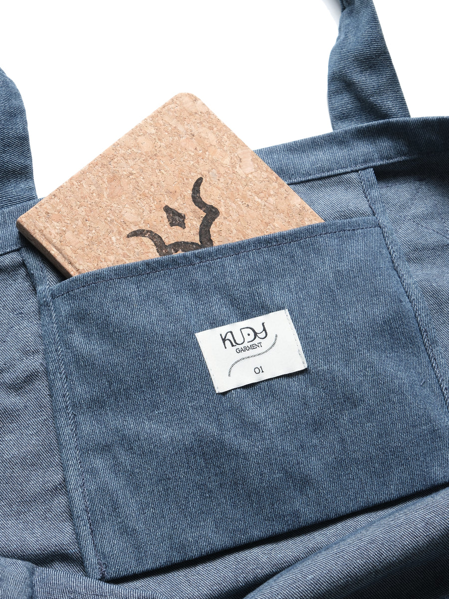Weekend Tote Bag ᛝ Washed Blue