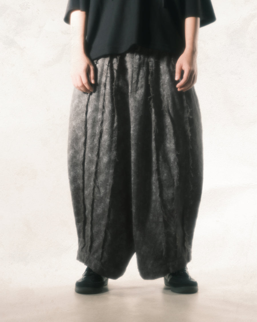 Fray Balloon Pants ᛝ Ash Grey