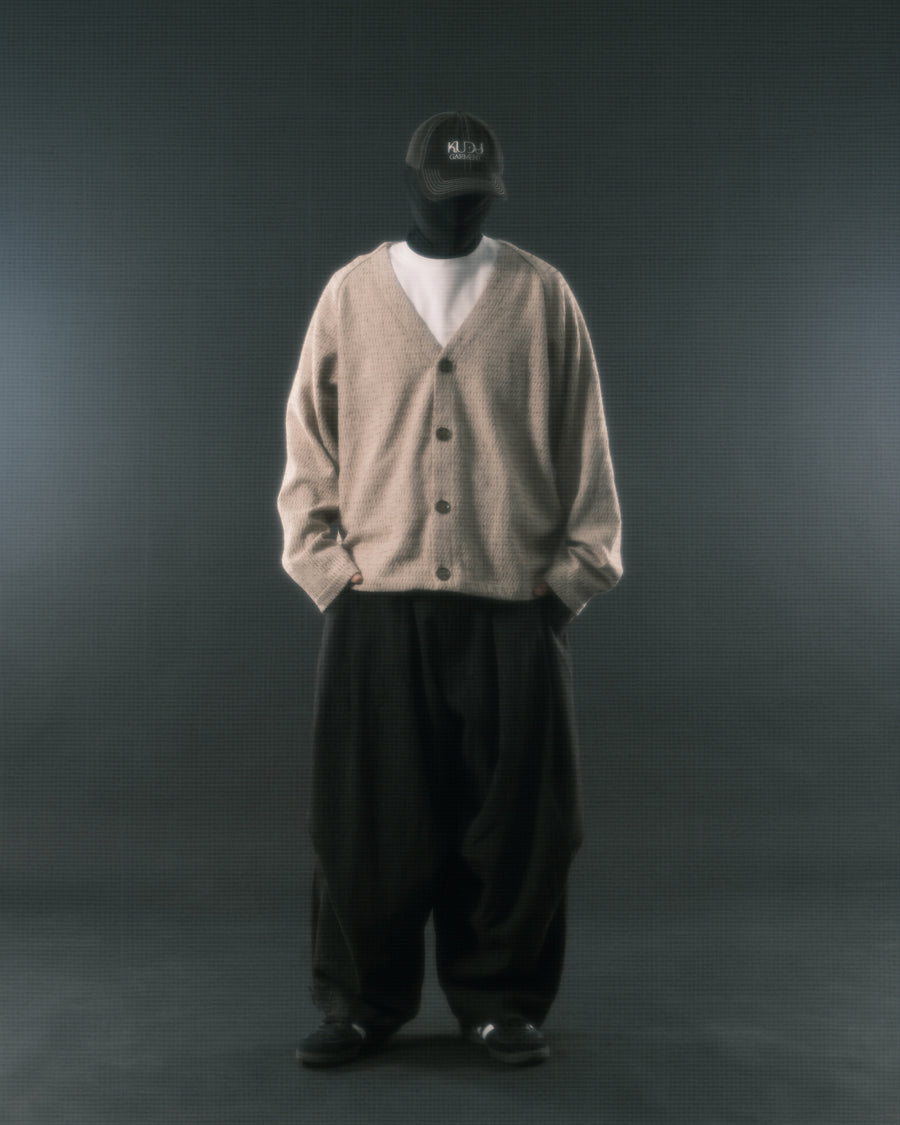 Stitch Knit Cardigan ᛝ Beige