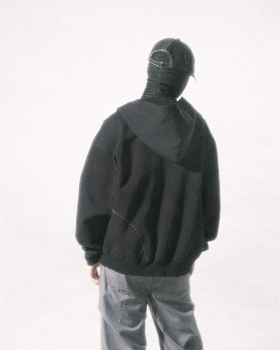 Kudu Logo Zip-up Hoodie ᛝ Black