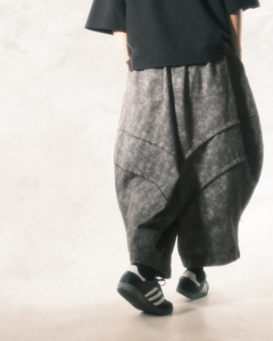 Fray Balloon Pants ᛝ Ash Grey