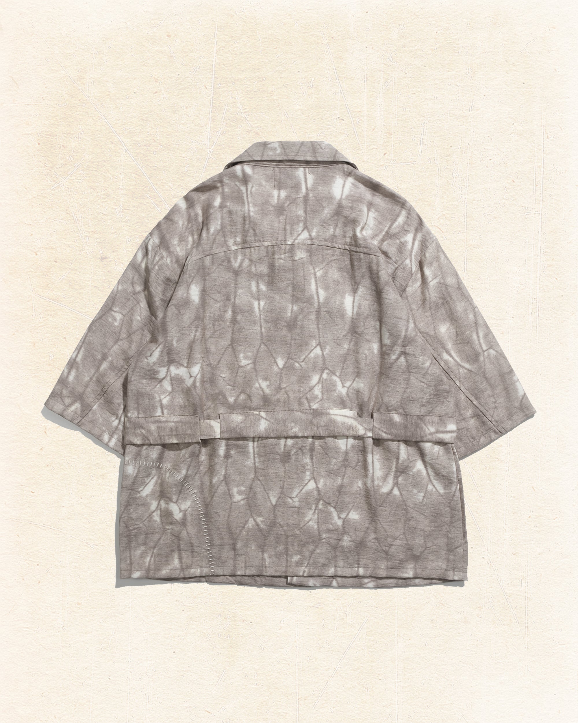 Layered Tie Shirt ᛝ Khaki