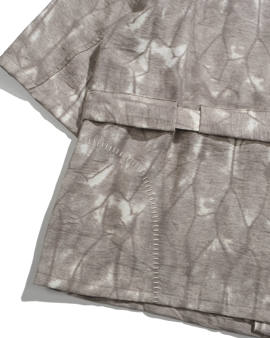 Layered Tie Shirt ᛝ Khaki
