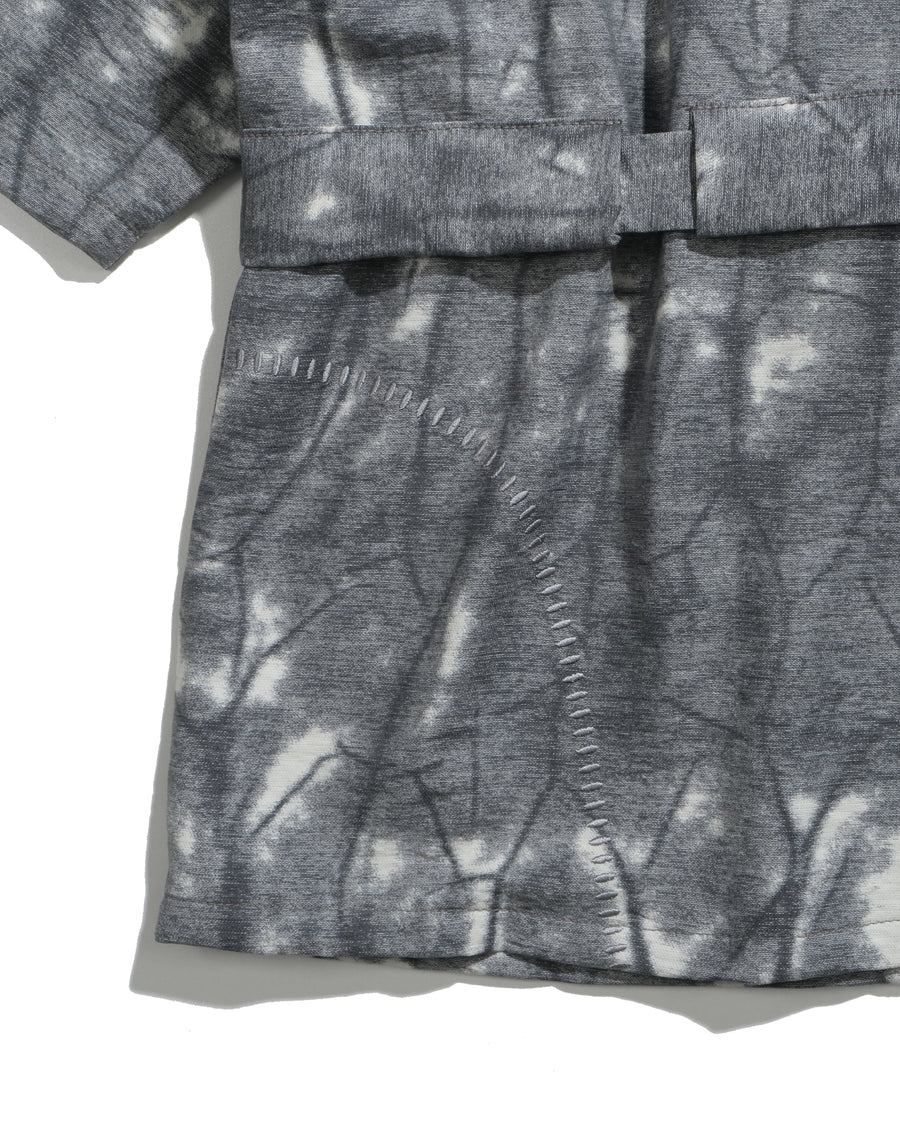 Layered Tie Shirt ᛝ Grey