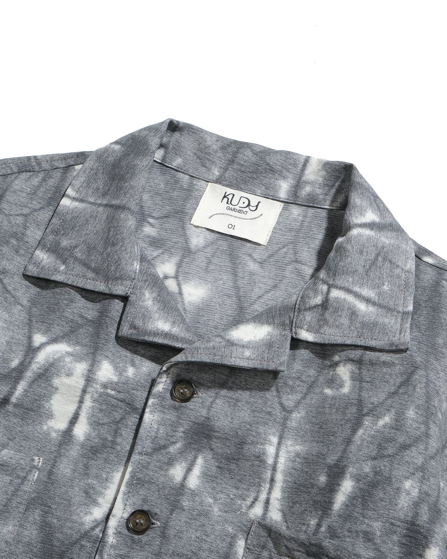 Layered Tie Shirt ᛝ Grey