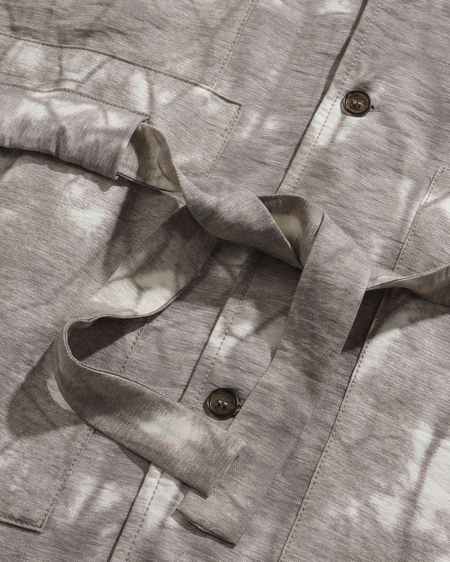Layered Tie Shirt ᛝ Khaki
