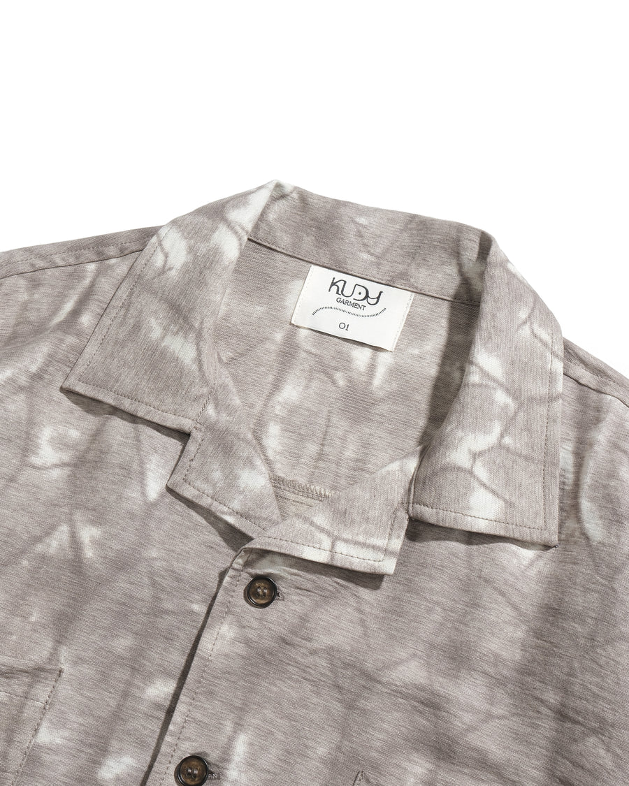 Layered Tie Shirt ᛝ Khaki