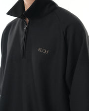 Contour Zip Polo ᛝ Black