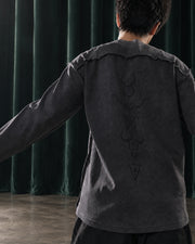 Totem Reverse Long Tee ᛝ Grey