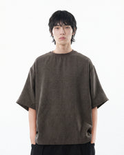 Curved Texture T-shirt ᛝ Wood