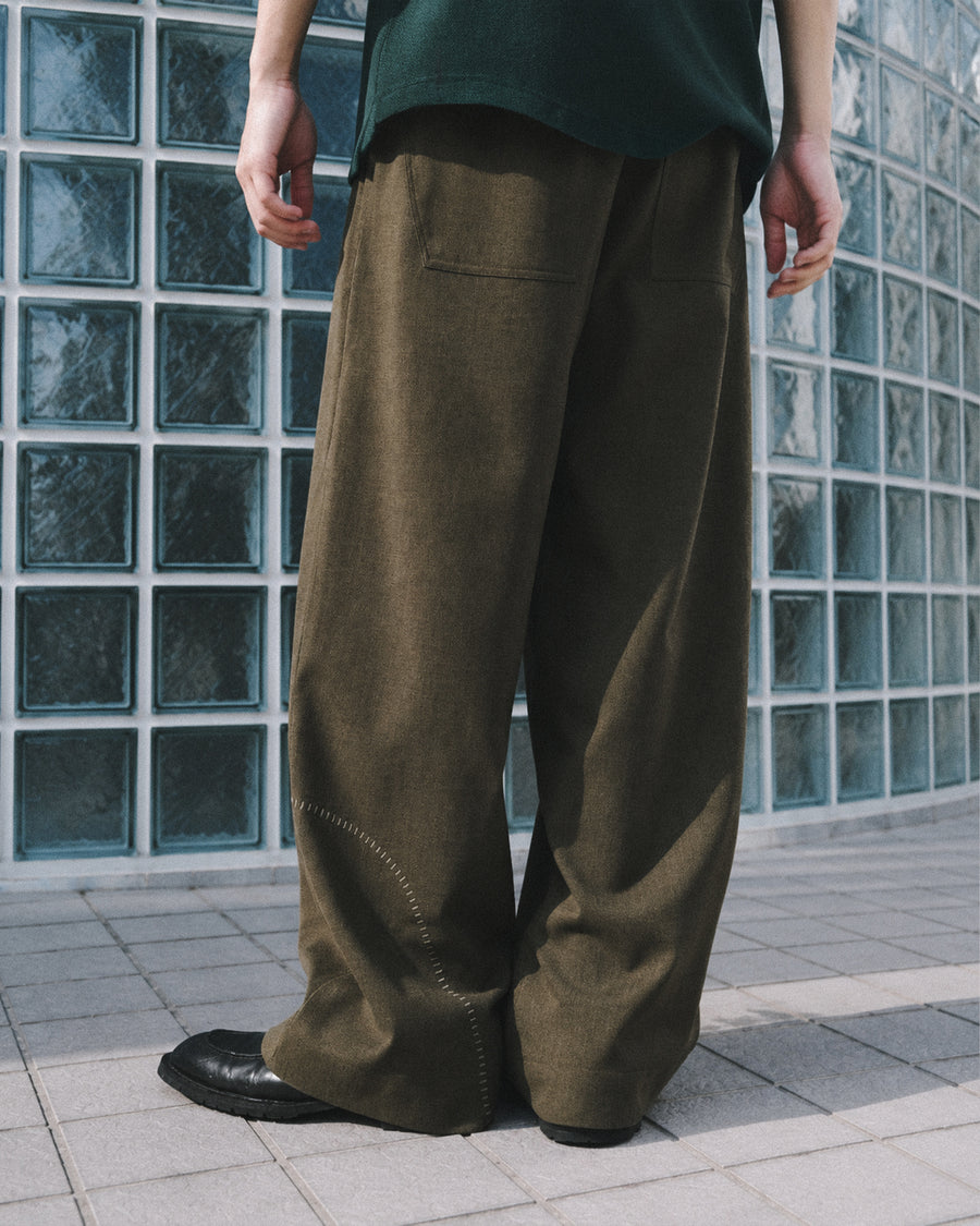 Contour Line Pants ᛝ Taupe