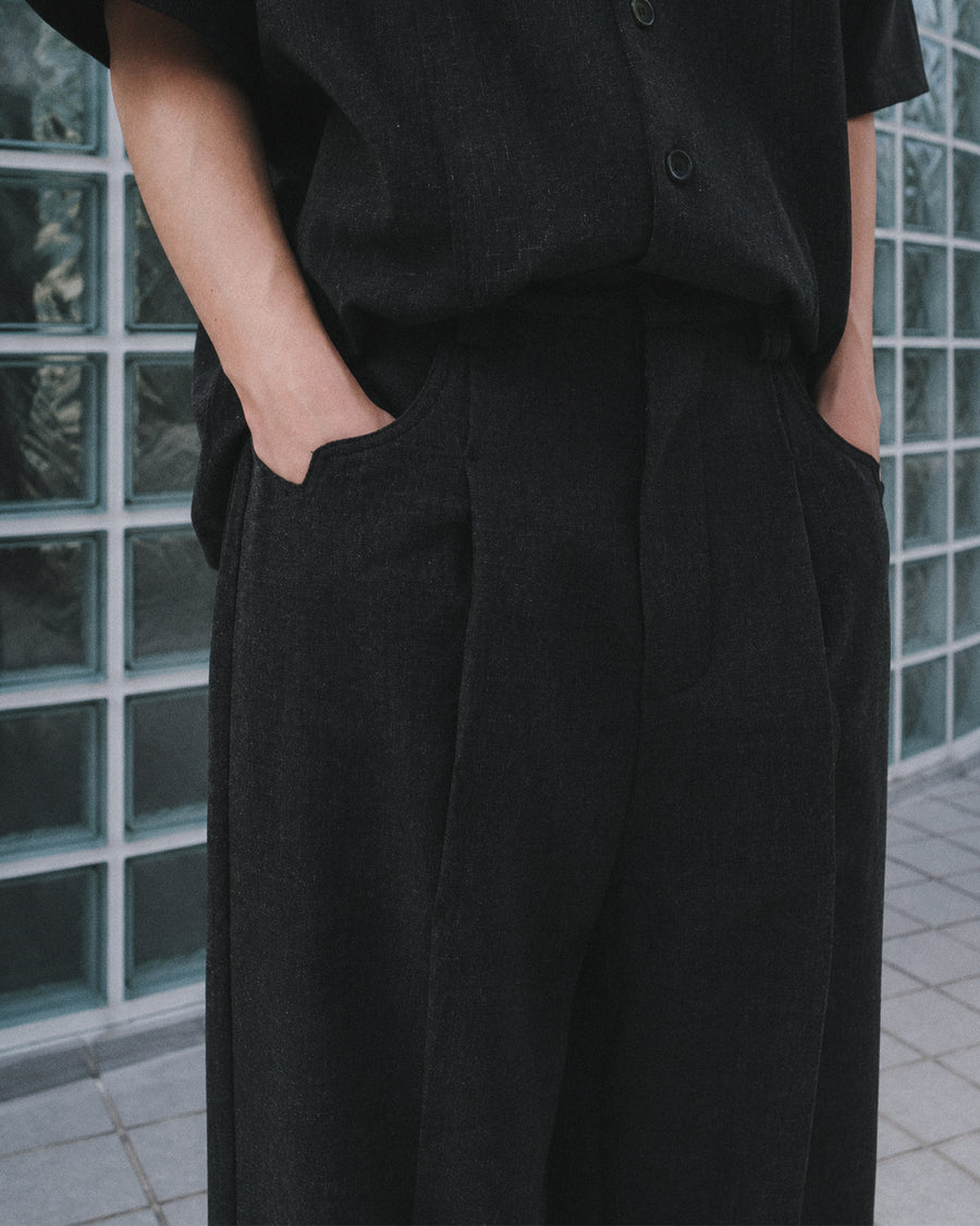 Contour Line Pants ᛝ Black