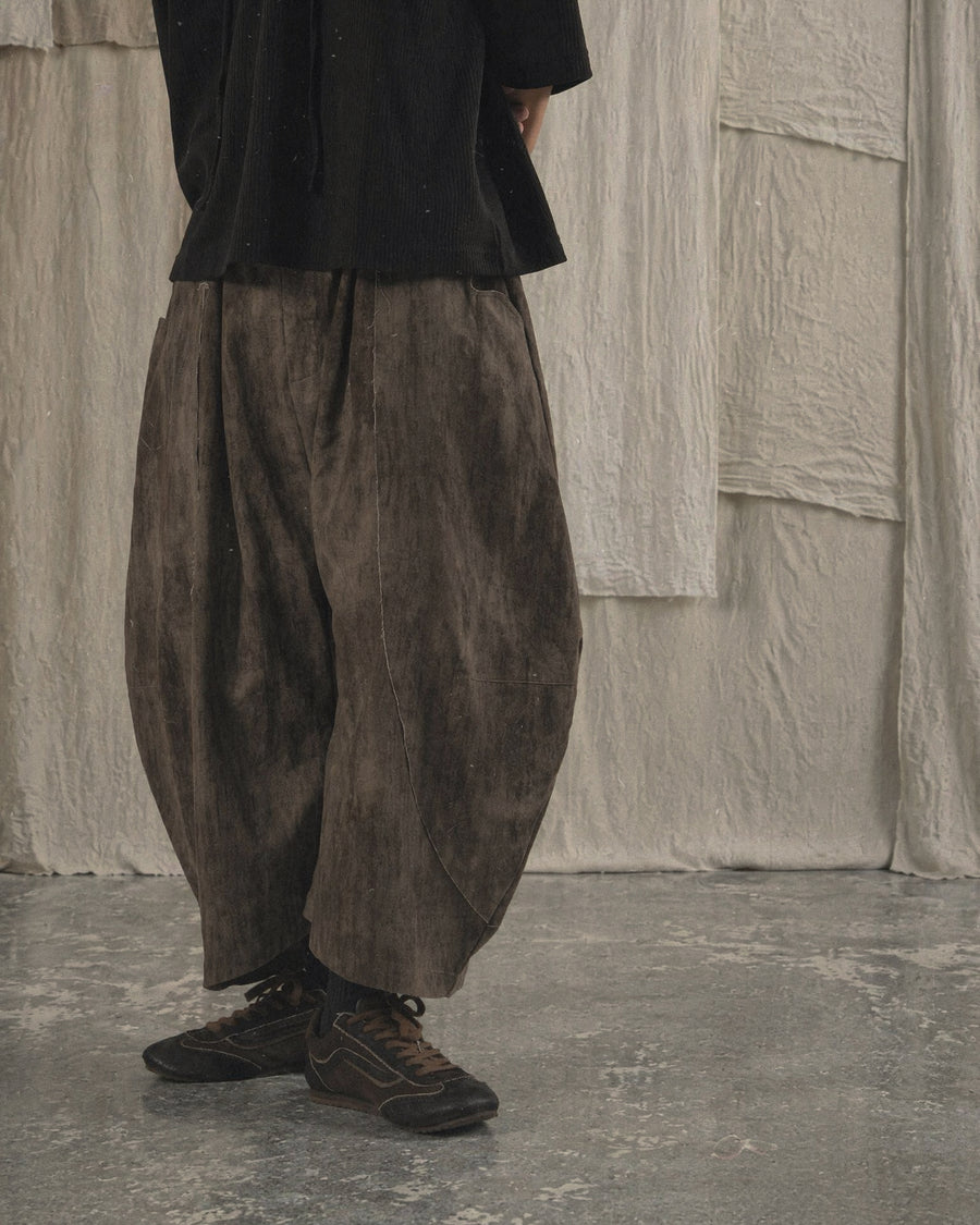 Trace Volume Pants ᛝ Brown