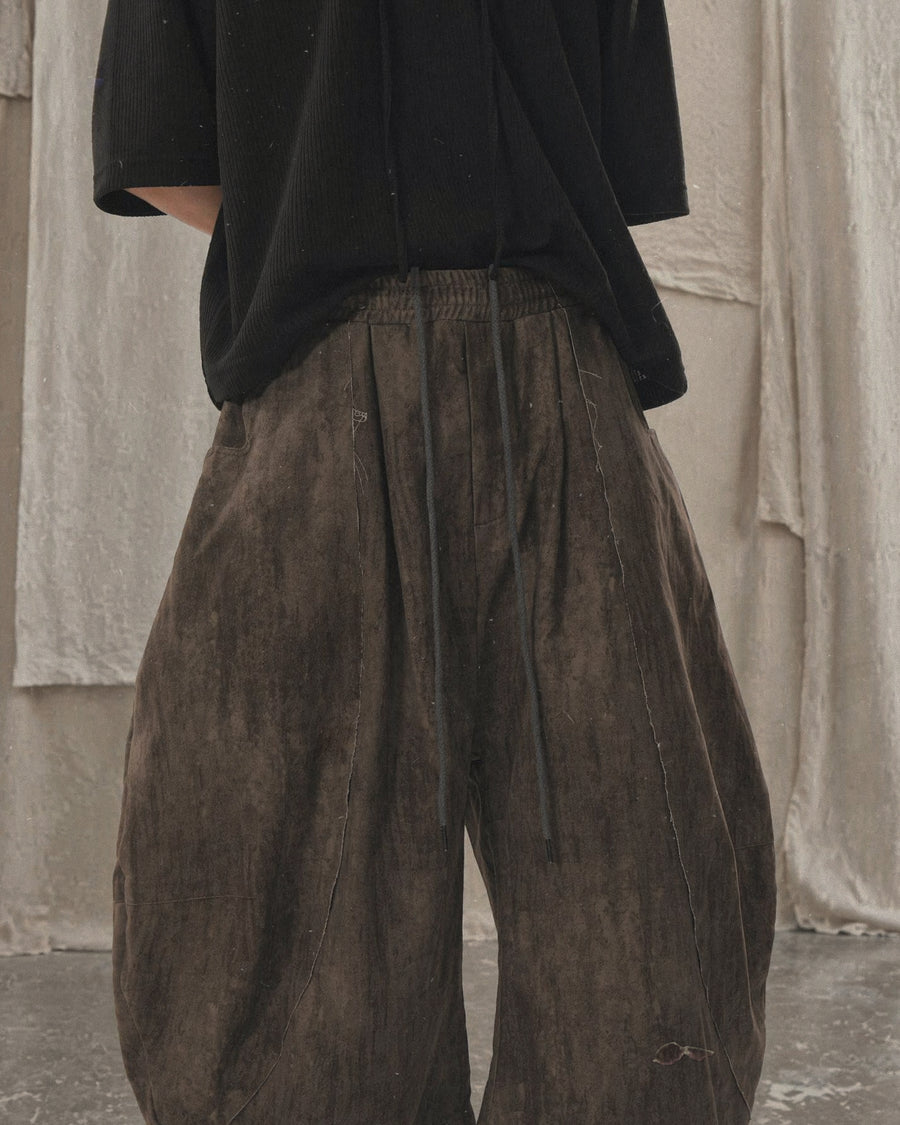Trace Volume Pants ᛝ Brown