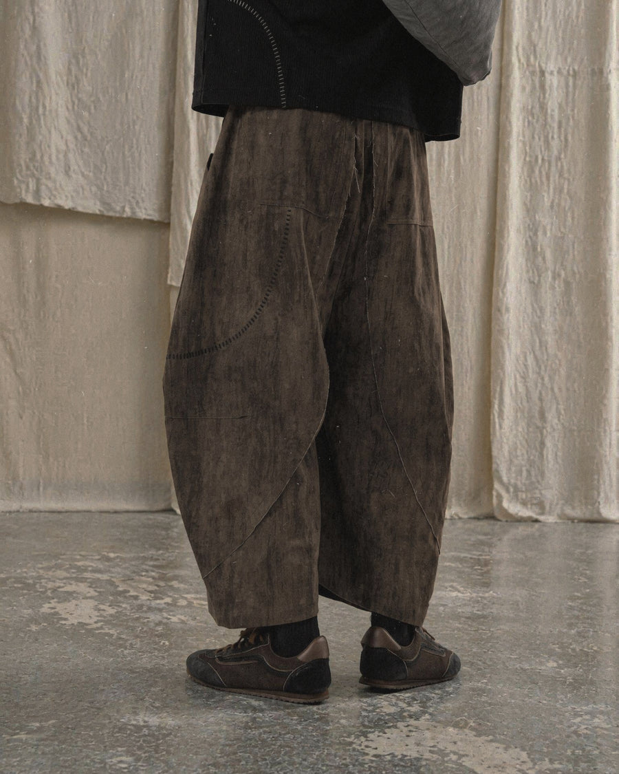 Trace Volume Pants ᛝ Brown