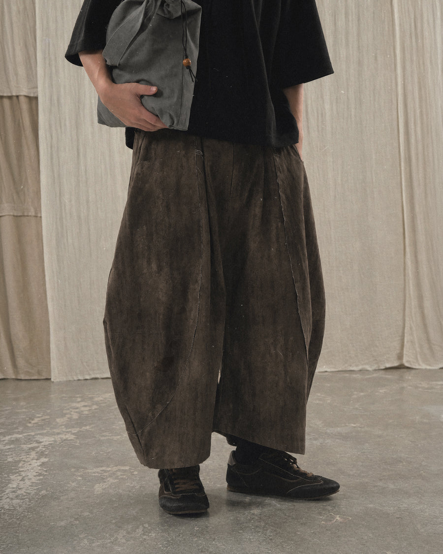 Trace Volume Pants ᛝ Brown