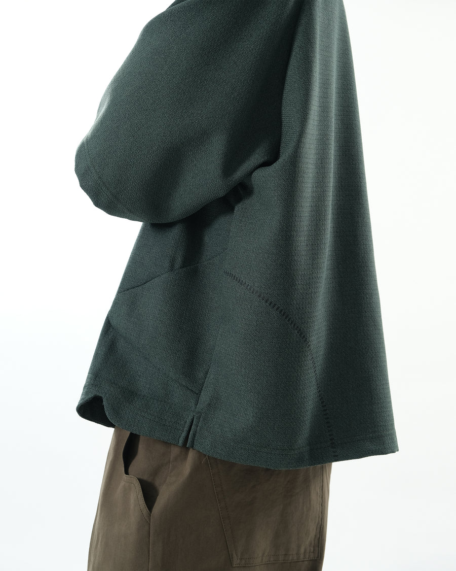 Contour Zip Polo ᛝ Green