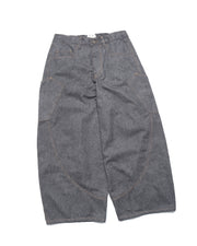 Wide Barrel Jeans ᛝ Washed Grey