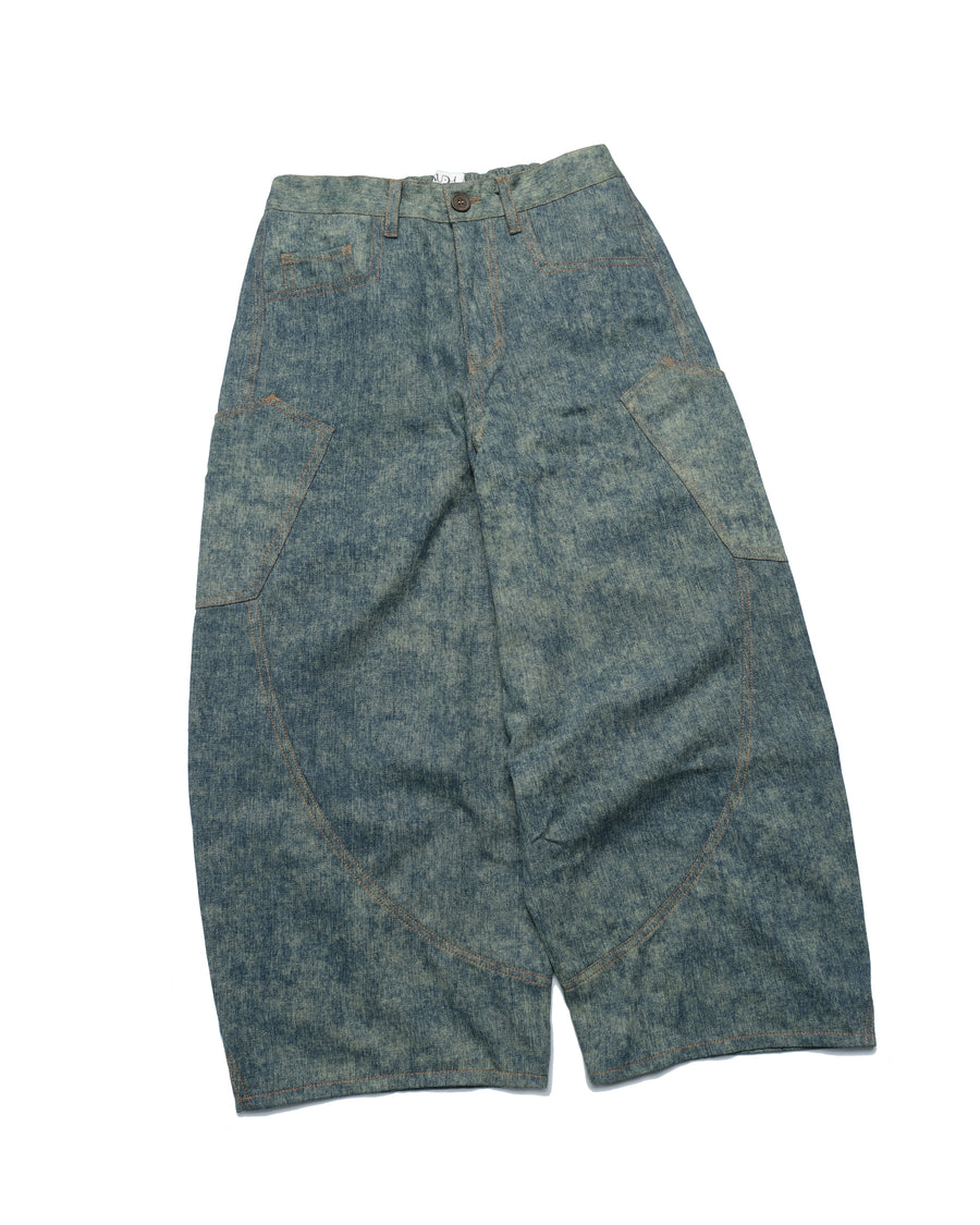 Wide Barrel Jeans ᛝ Indigo Green