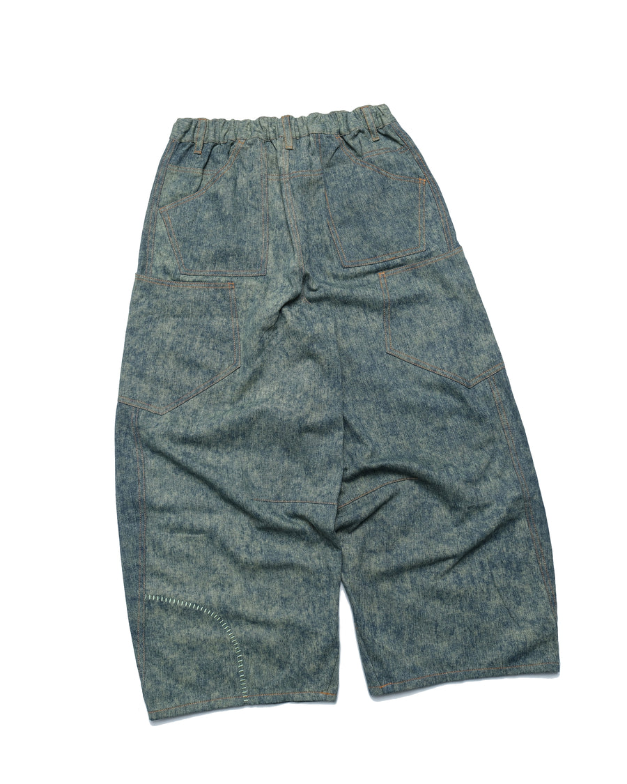 Wide Barrel Jeans ᛝ Indigo Green
