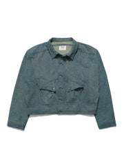 Arc Spine Denim Jacket ᛝ Washed Pine