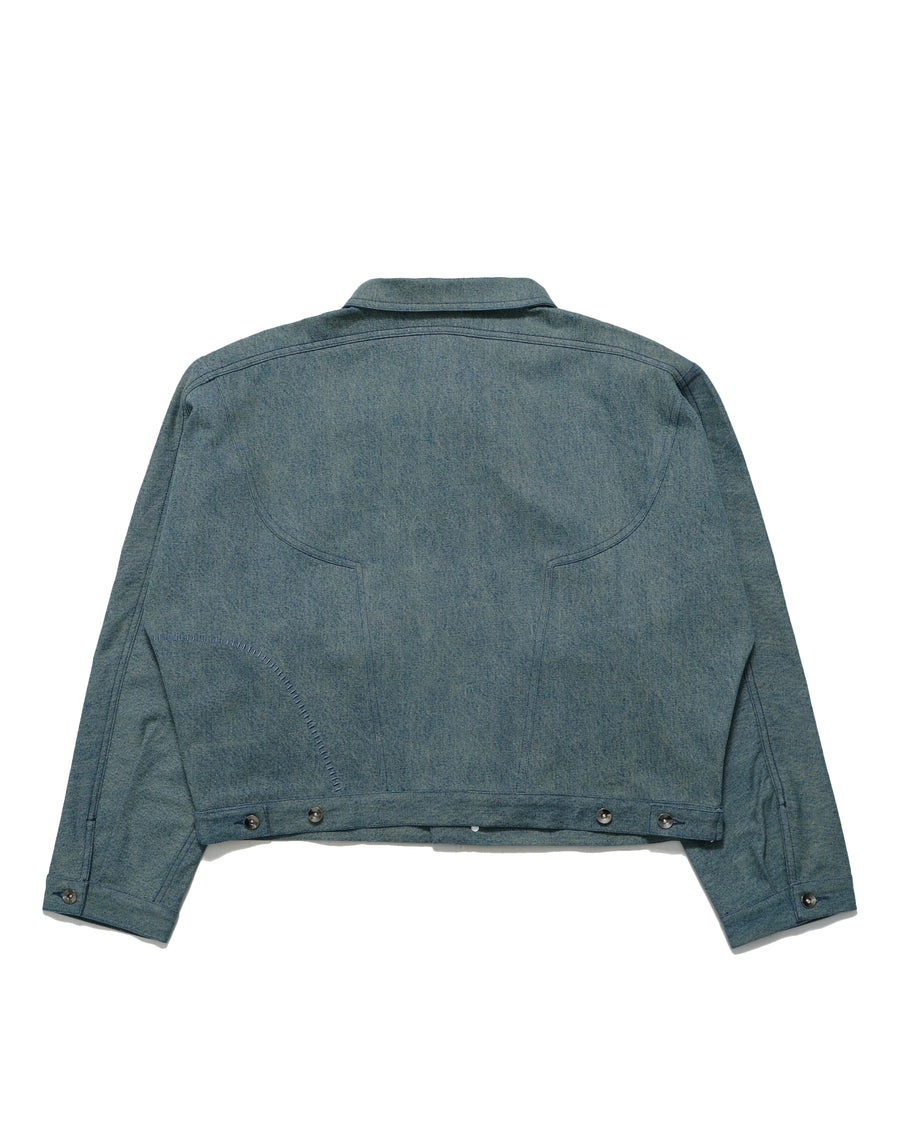 Arc Spine Denim Jacket ᛝ Washed Pine