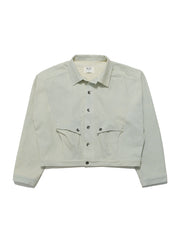 Arc Spine Denim Jacket ᛝ Washed Oat