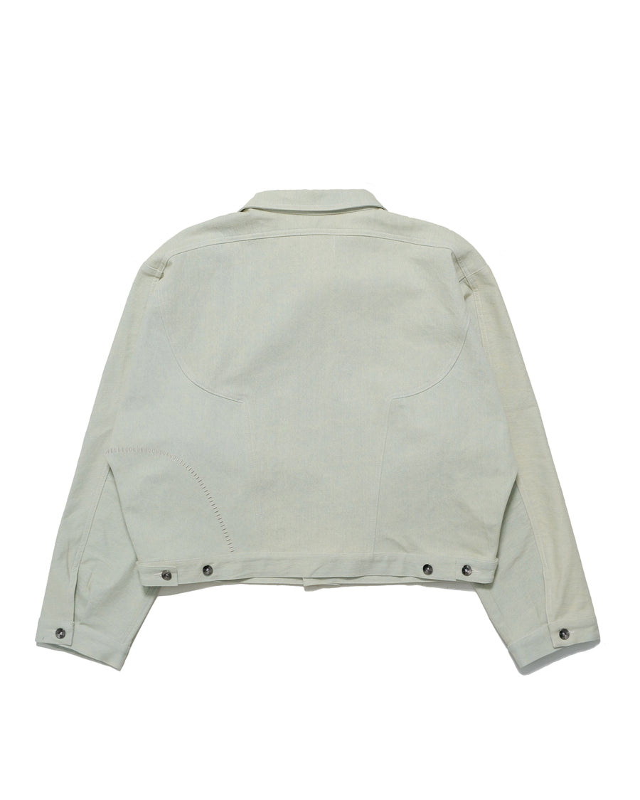 Arc Spine Denim Jacket ᛝ Washed Oat