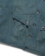 Arc Spine Denim Jacket ᛝ Washed Pine
