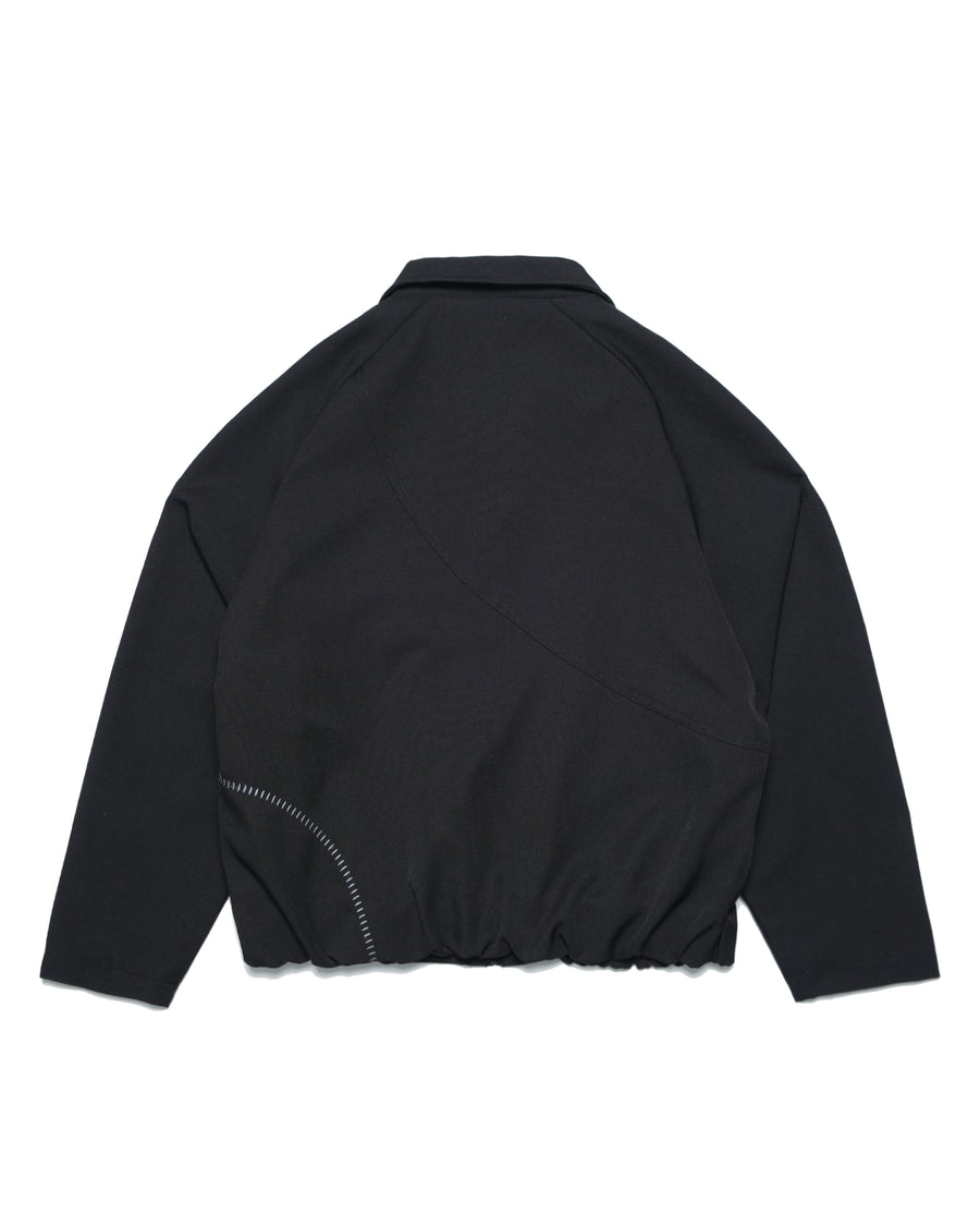 Arc Panel Blouson Jacket ᛝ Black
