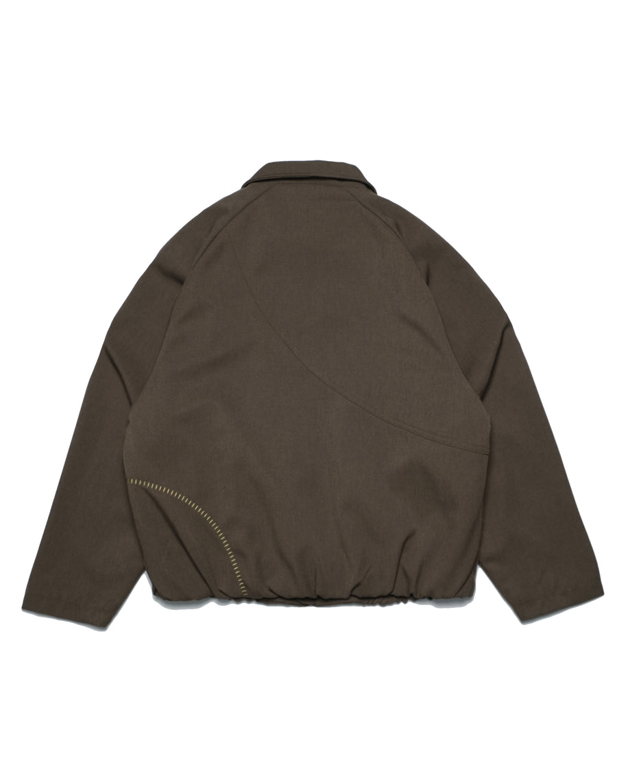 Arc Panel Blouson Jacket ᛝ Fog Brown