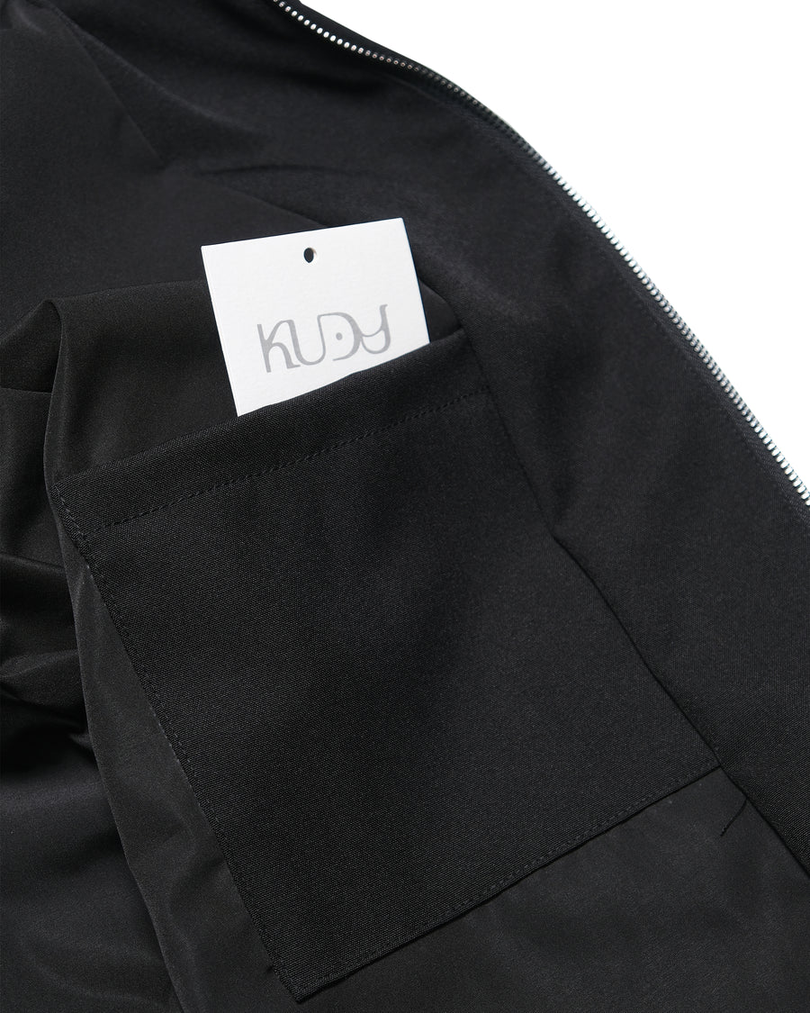 Arc Panel Blouson Jacket ᛝ Black