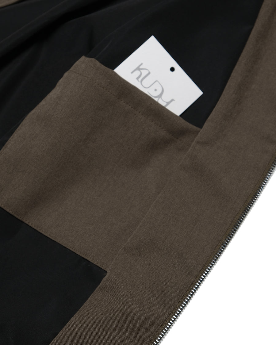 Arc Panel Blouson Jacket ᛝ Fog Brown