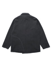 Arc Double-Breasted Blazer ᛝ Black