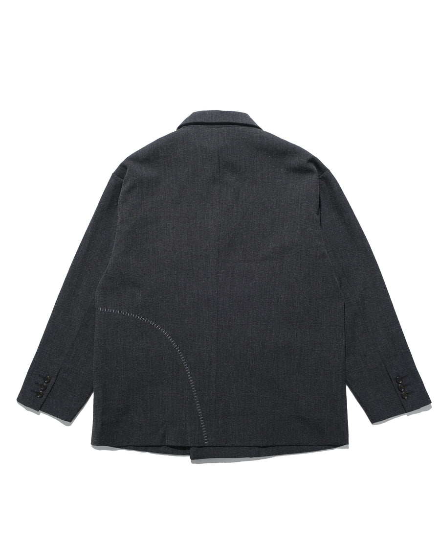 Arc Double-Breasted Blazer ᛝ Black