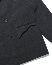 Arc Double-Breasted Blazer ᛝ Black