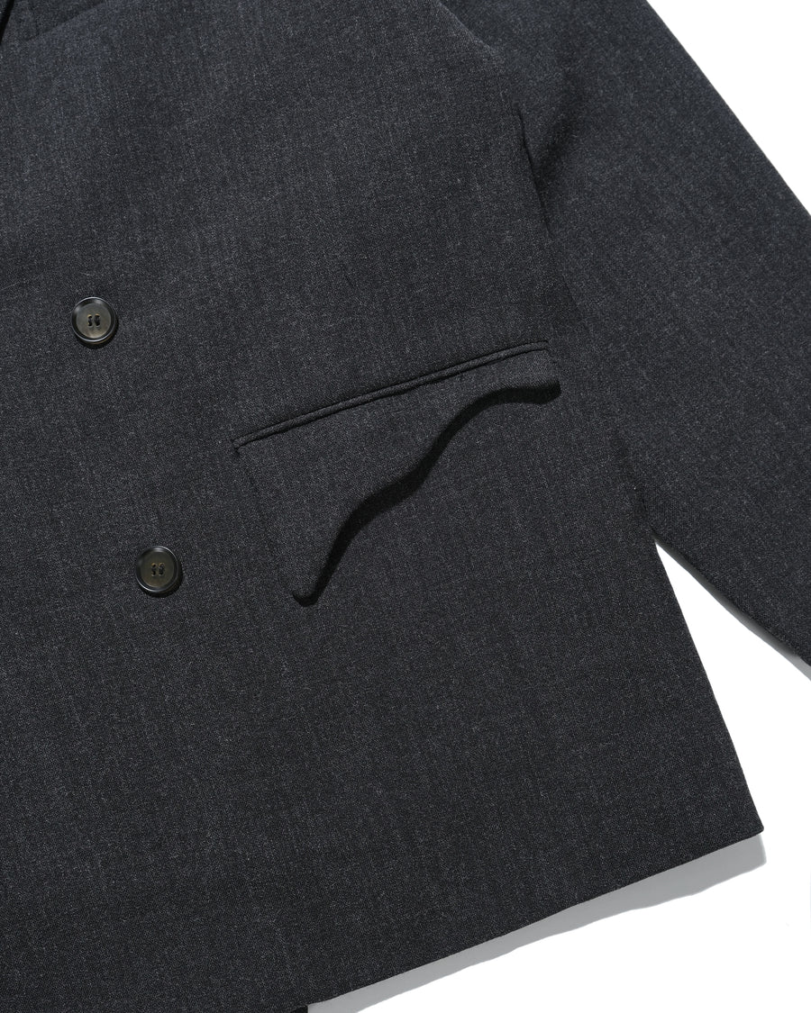 Arc Double-Breasted Blazer ᛝ Black