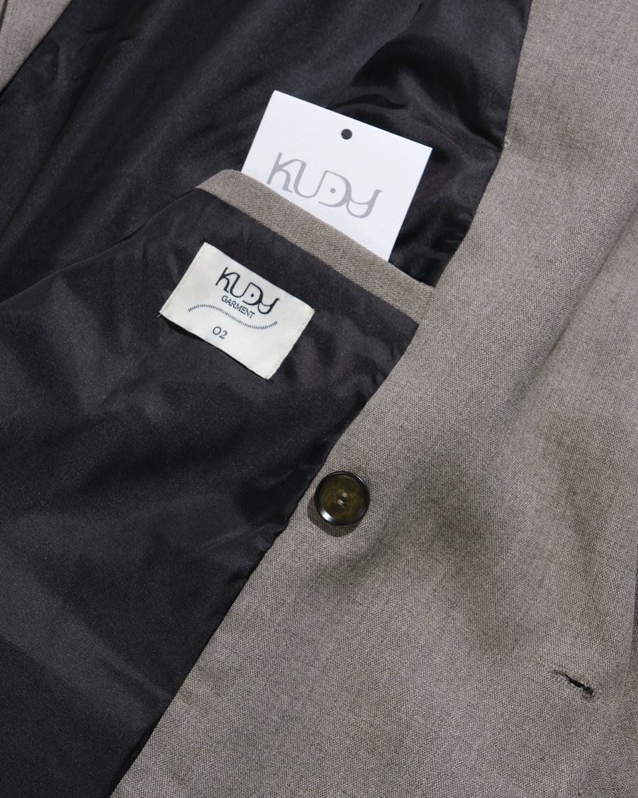 Arc Double-Breasted Blazer ᛝ Taupe