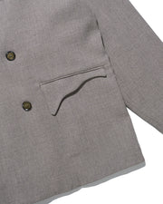Arc Double-Breasted Blazer ᛝ Taupe