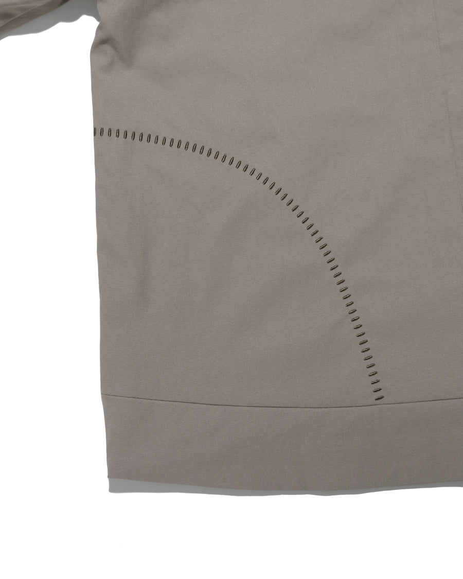 Structured Hood Jacket ᛝ Taupe