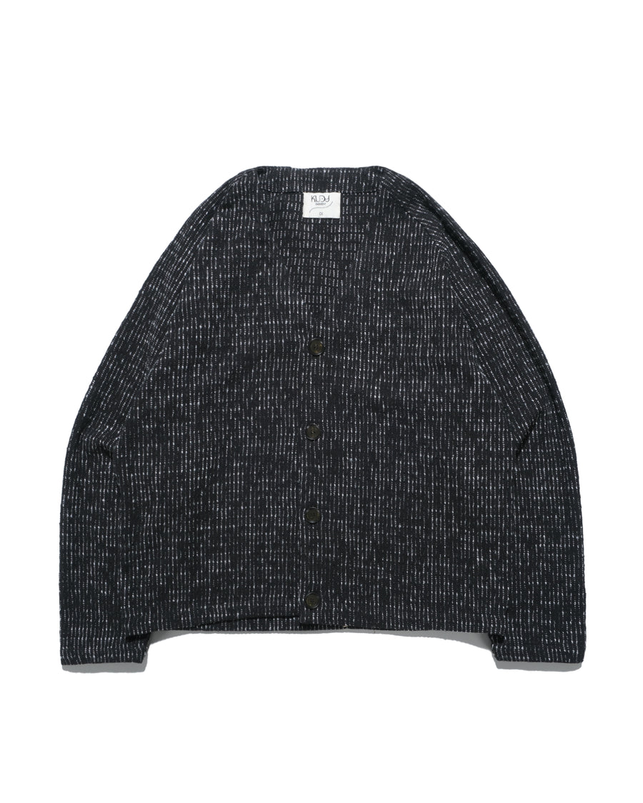 Stitch Knit Cardigan ᛝ Black