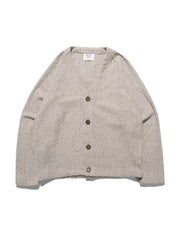 Stitch Knit Cardigan ᛝ Beige