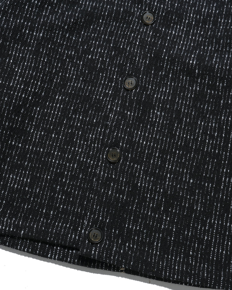 Stitch Knit Cardigan ᛝ Black