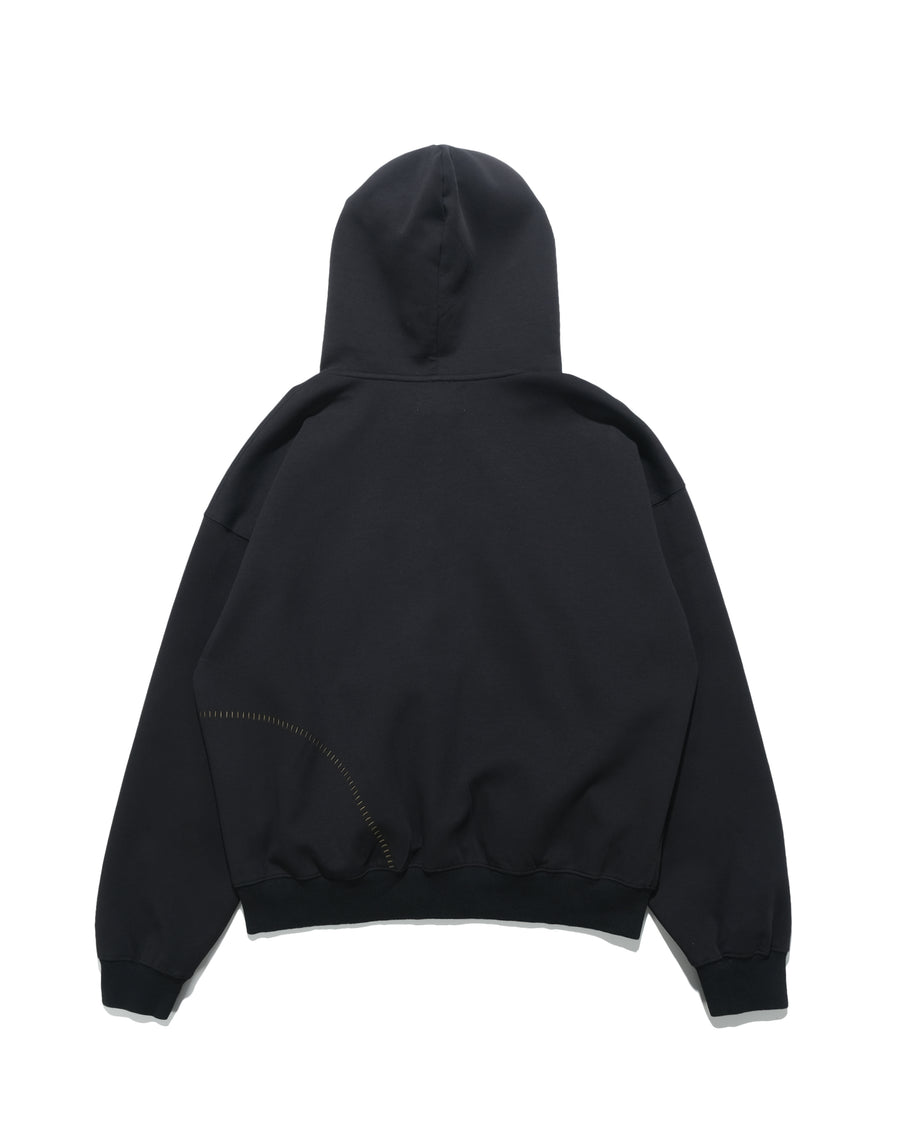 Kudu Logo Zip-up Hoodie ᛝ Black