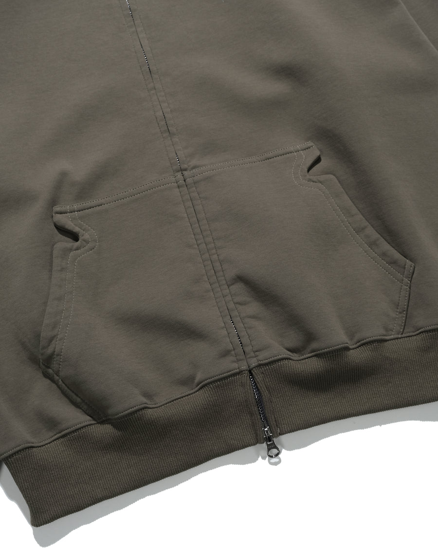 Kudu Logo Zip-up Hoodie ᛝ Mocha