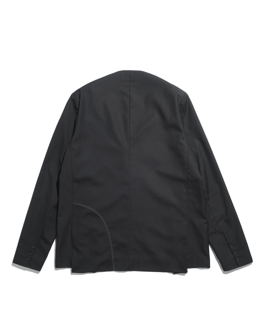 Arc Collarless Blazer ᛝ Black