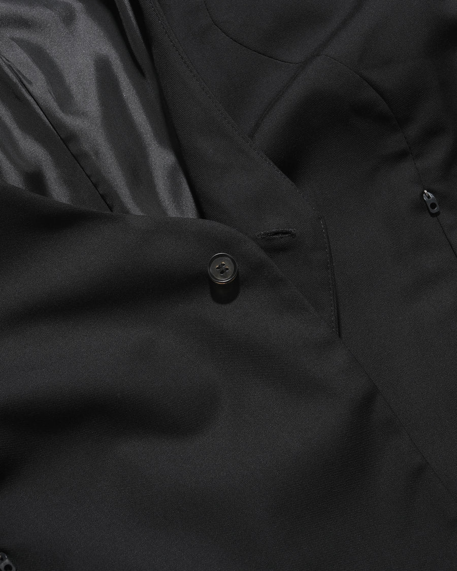 Arc Collarless Blazer ᛝ Black