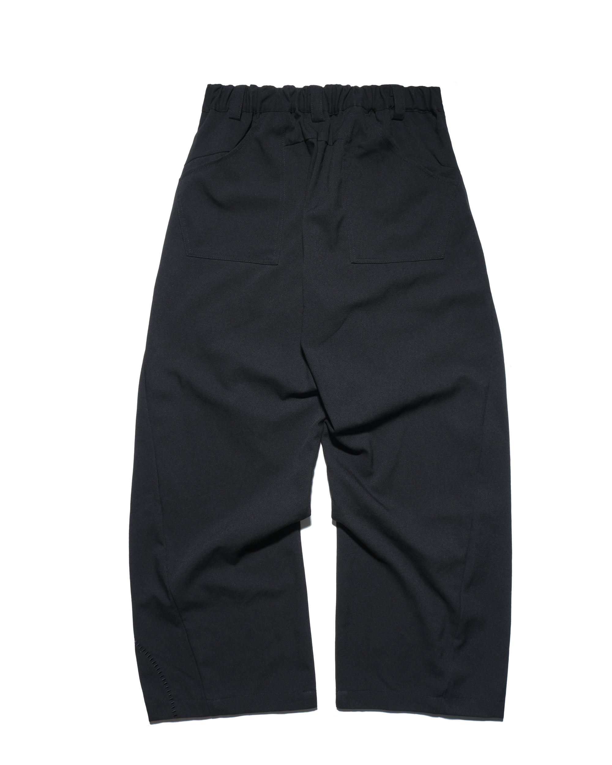 Panelled Knee Slacks ᛝ Black