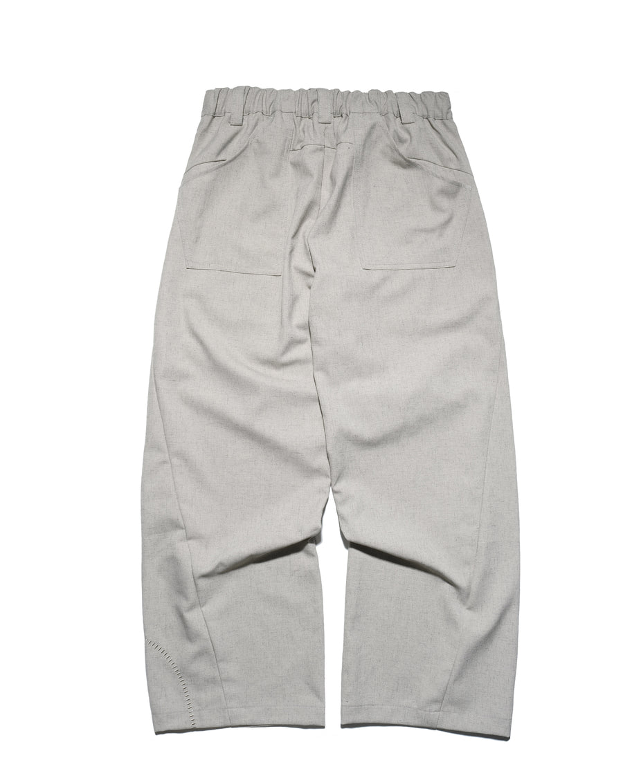 Panelled Knee Slacks ᛝ Beige